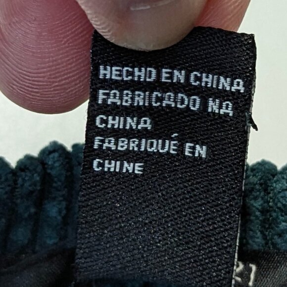 Forever 21 NWT Green Corduroy Pants and Gray Graphic Sweatshirt Size Small - Picture 10 of 16